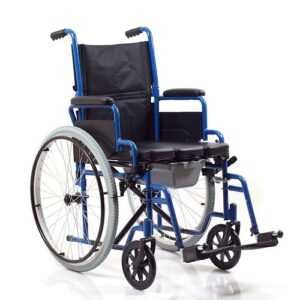 Инвалидное кресло-туалет складное, сиденье 45см, спинка складная, ORTONICA TU55