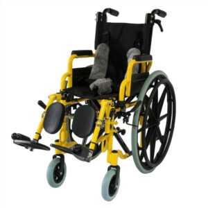 Инвалидное кресло складное, сиденье 36 см, опора голени, детское ДЦП, МЕГА-ОПТ Н-714N 14 "