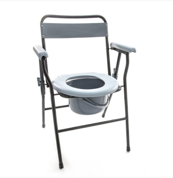 Стул-туалет с санитарным оснащением, до 100 кг, сиденье 39 см, МЕГА-ОПТИМ HMP460