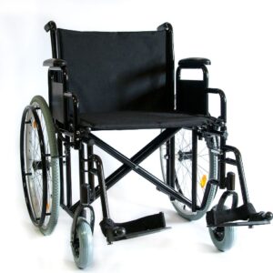 Инвалидное кресло складное, сиденье 64 см, до 210кг, подлокотники съемные, МЕГА-ОПТИМ 711АЕ-61 25"