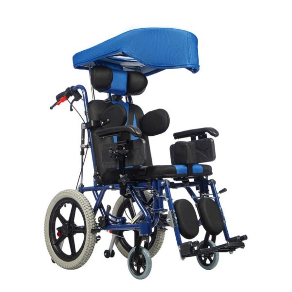 Инвалидное кресло складное для детей с ДЦП, сиденье 35.5 см, мультирегулировка, ORTONICA Olvia 200 14"